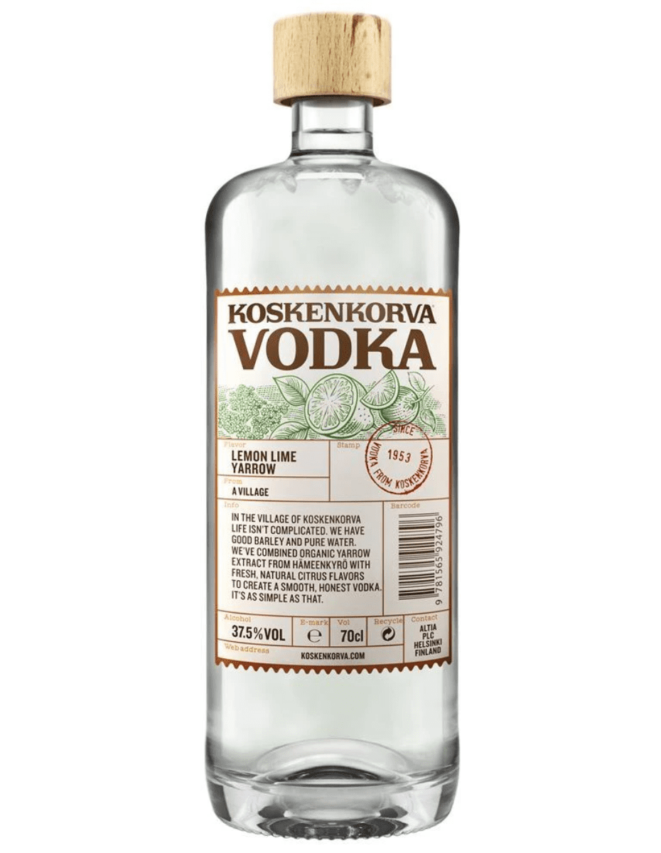 435 KOSKENKORVA LEMON LIME YARROW 37,5% 0,7L - obrazek 1
