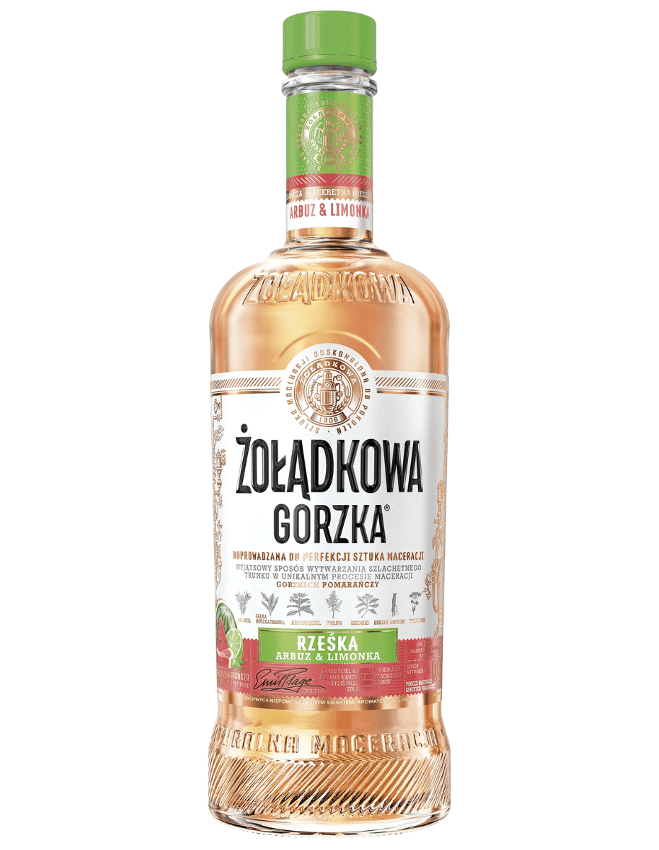 174 ŻOŁĄDKOWA GORZKA RZEŚKA ARBUZ & LIMONKA 28% 0,5L - obrazek 1