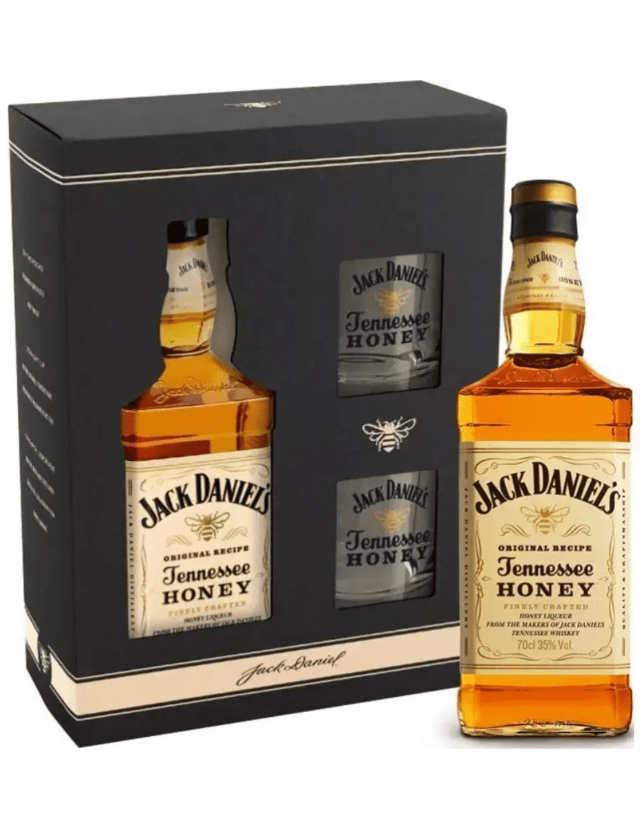 139 JACK DANIEL'S HONEY +2 SZKLANKI 35% 0,7L - obrazek 1