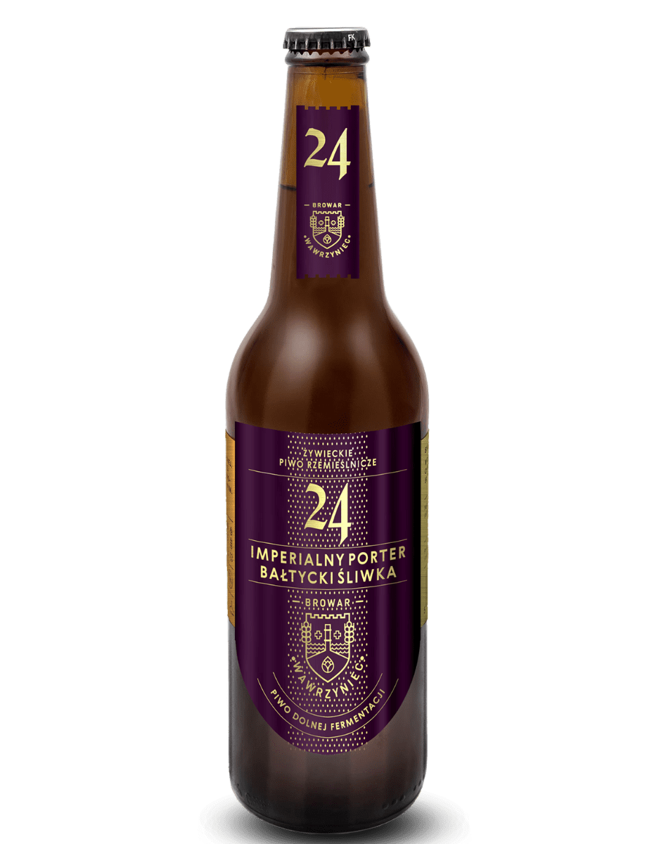 piwo wawrzyniec porter śliwka. WAWRZYNIEC IMPERIALNY PORTER ŚLIWKA 10,6% 0,5L - obrazek 1
