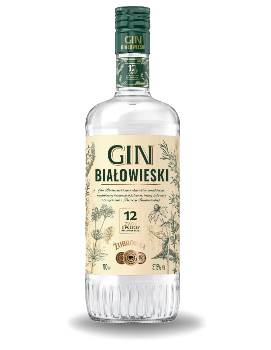 2 GIN BIAŁOWIESKI ŻUBROWKA 37,5% 0,7L - obrazek 1